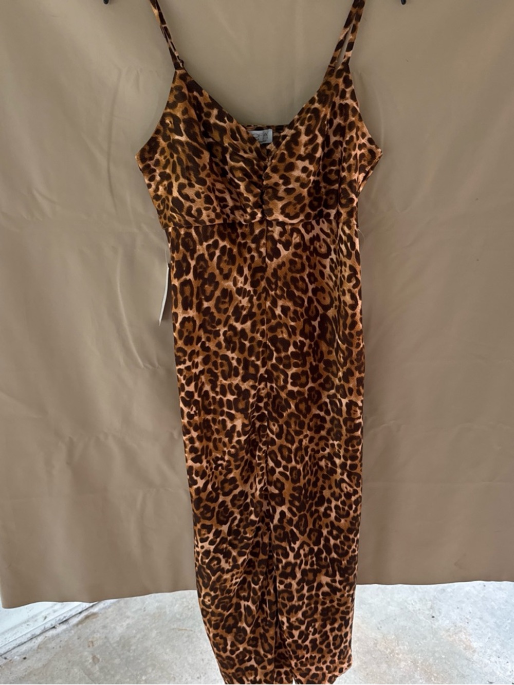 sofia by sofia vergara Leopard Print Maxi Slip Dress - Brown